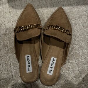 Steve Madden Tan loafer Slide on shoes